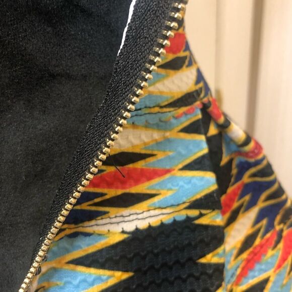 Luxxel strapless geometric design mini cocktail party dress, size small - Picture 10 of 10